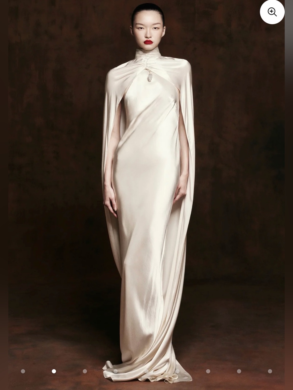 Huong Boutique Nacre Cape Dress